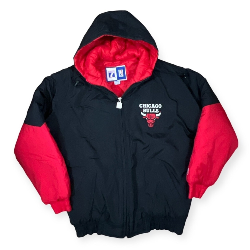 Vintage Logo‎ 7 Chicago Bulls Jacket MEDIUM Red Black